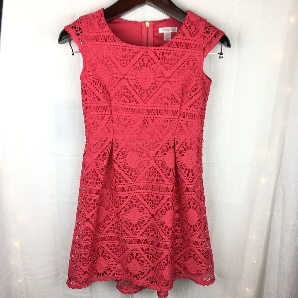 Girls Xhilaration Crotchet Zipper Back Dress EUC